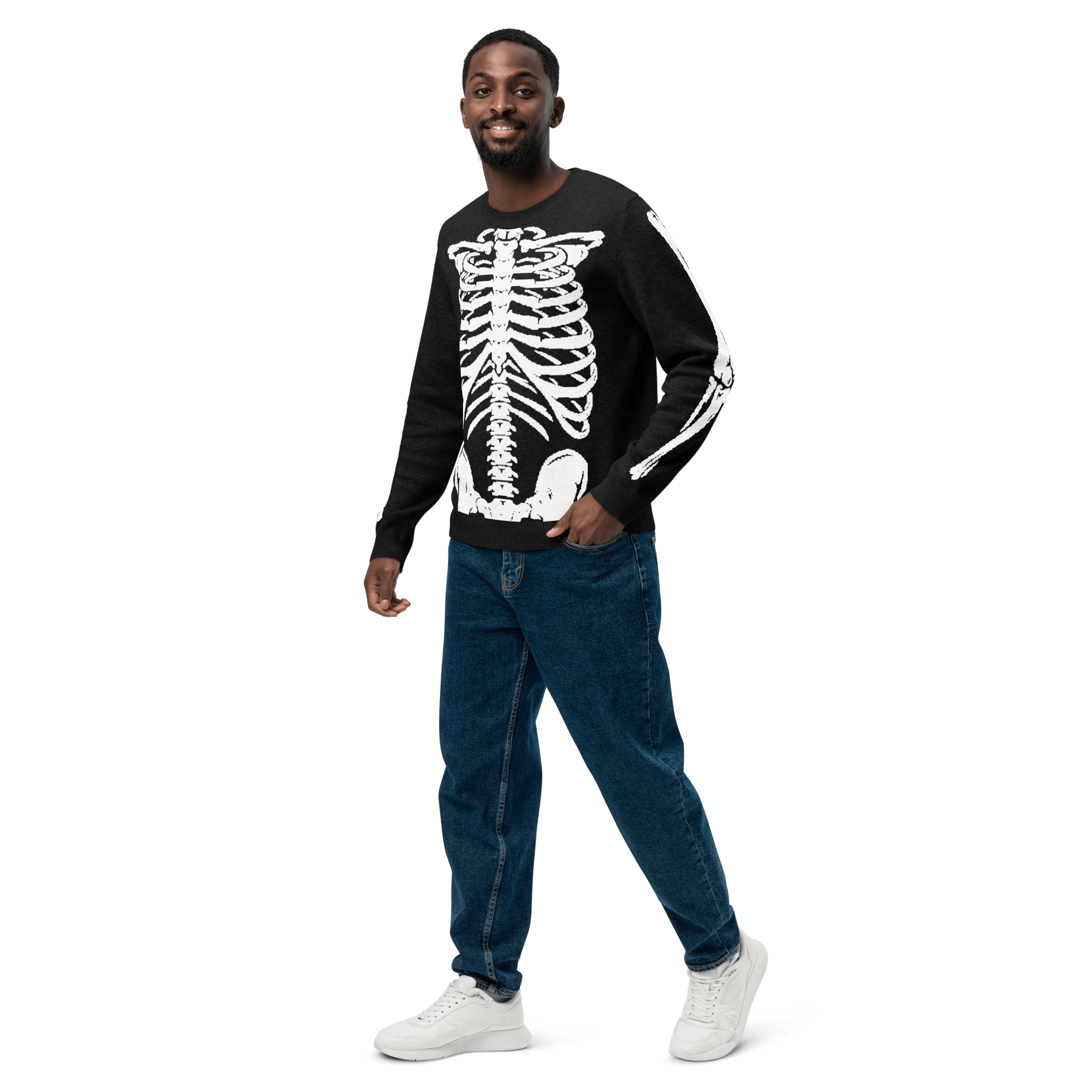 Skeleton Squad Knit Crew Neck Sweater by Goth Cloth Co.