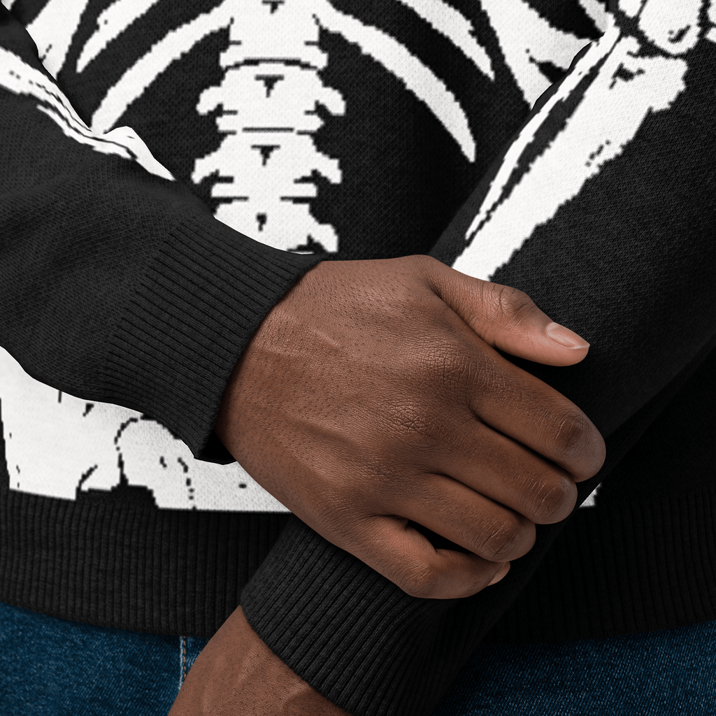 Skeleton Squad Knit Crew Neck Sweater by Goth Cloth Co.
