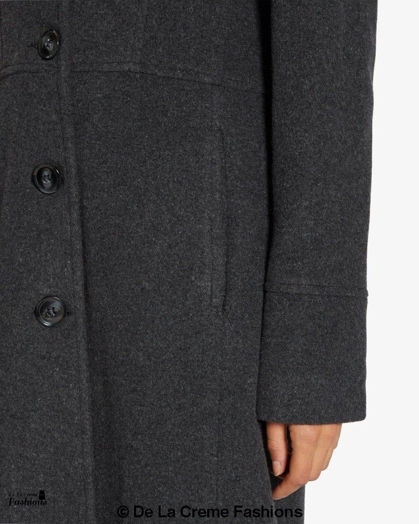 Slim Fit Wool Blend Longline Maxi Coat (1816) - Goddess Imports Marketplace