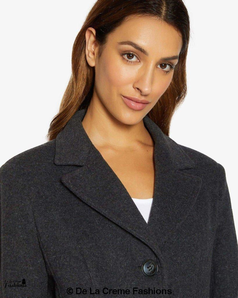 Slim Fit Wool Blend Longline Maxi Coat (1816) - Goddess Imports Marketplace