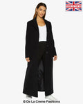 Slim Fit Wool Blend Longline Maxi Coat (1816) - Goddess Imports Marketplace
