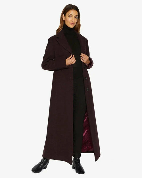 Slim Fit Wool Blend Longline Maxi Coat (1816) - Goddess Imports Marketplace