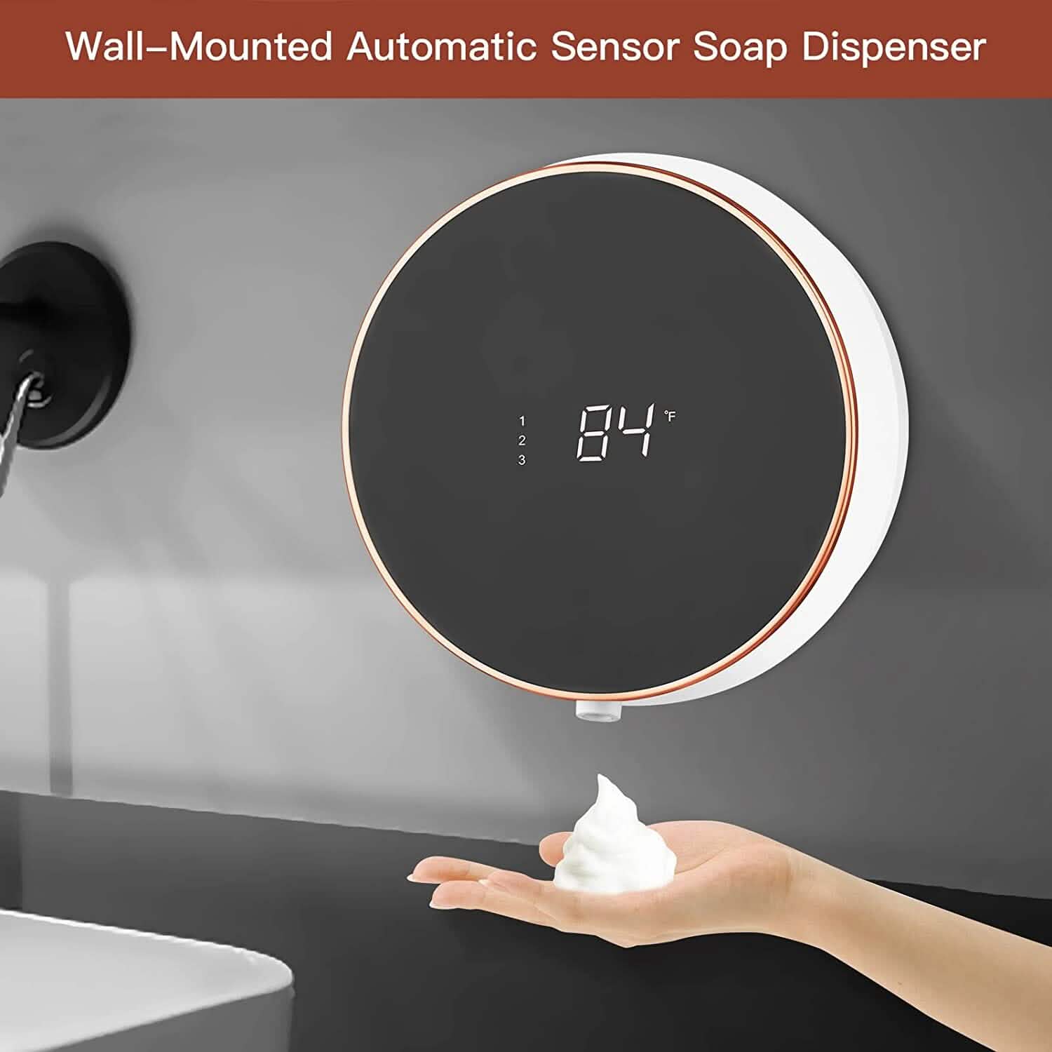 Smart Automatic Wall Mount Soap Dispenser Touchless by DailySale