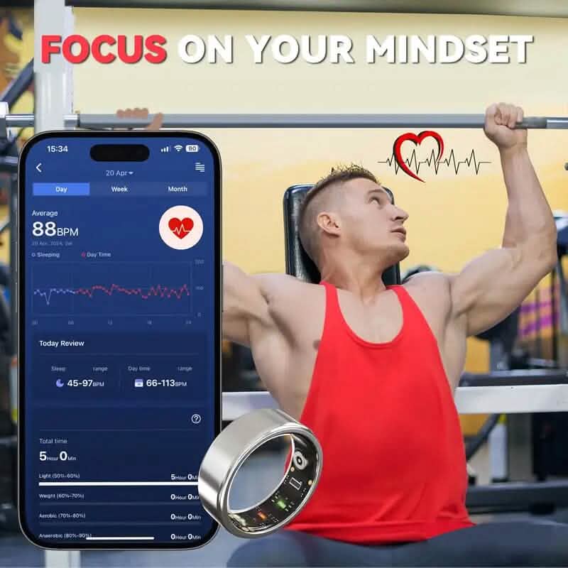 Smart Ring Fitness Assistant by DailySale