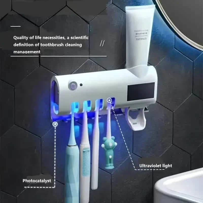 Smart Wall-Mounted Toothbrush UV Sterilizer by DailySale