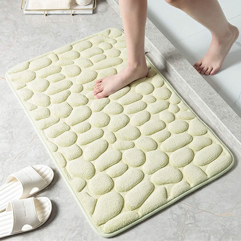 Soft Memory Foam Non Slip Cobblestone Embossing Bath Mat by DailySale