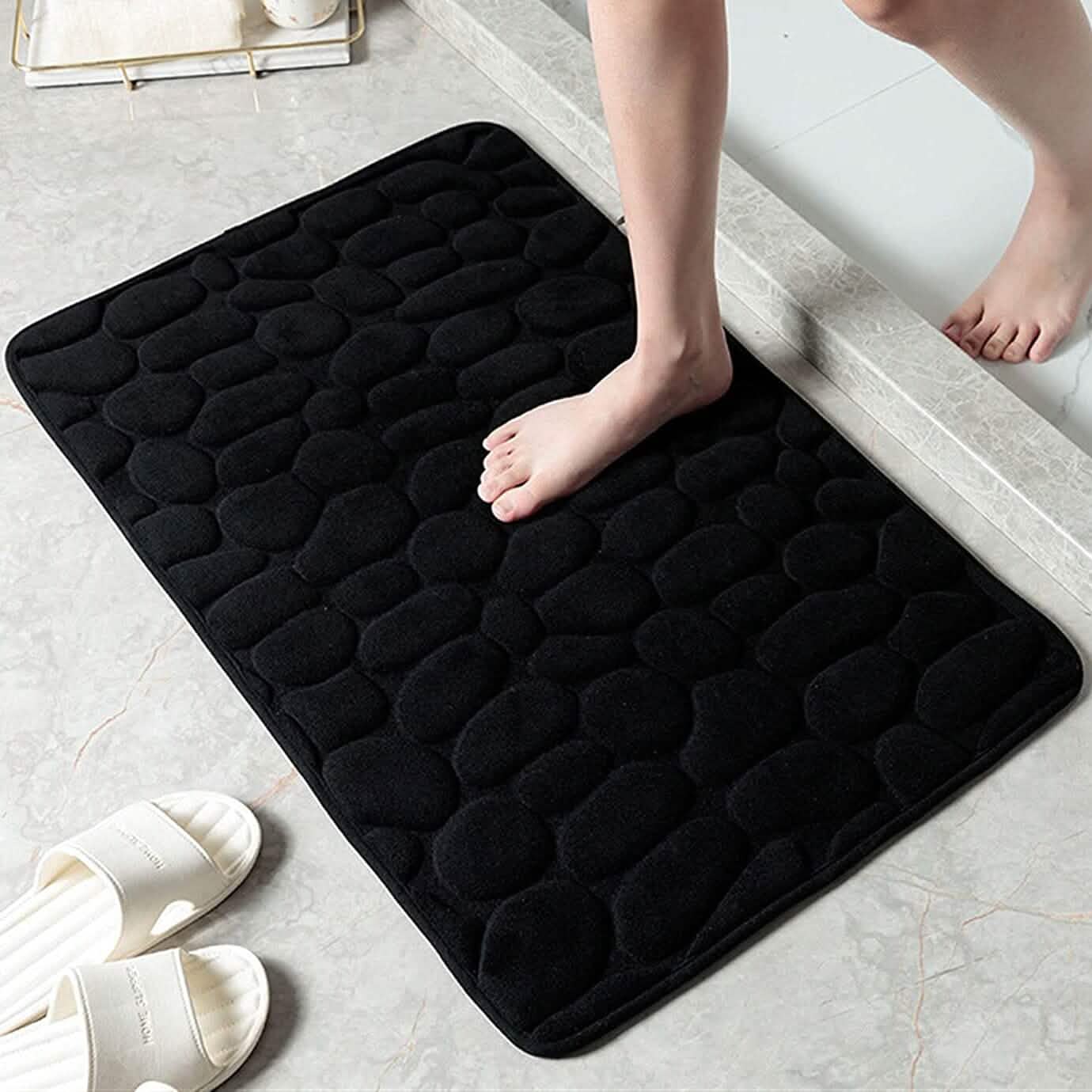 Soft Memory Foam Non Slip Cobblestone Embossing Bath Mat by DailySale