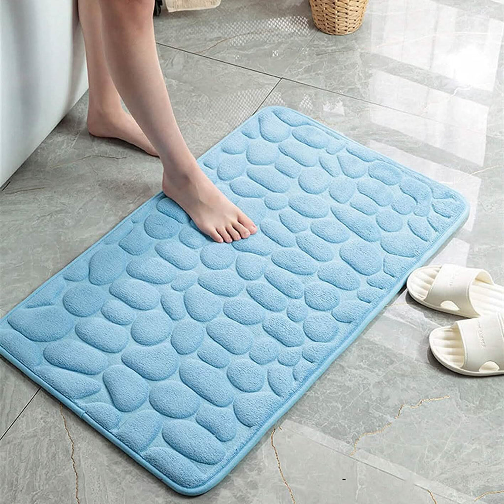 Soft Memory Foam Non Slip Cobblestone Embossing Bath Mat by DailySale