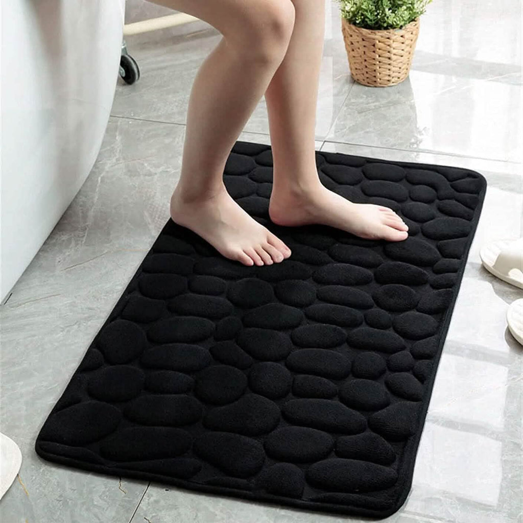 Soft Memory Foam Non Slip Cobblestone Embossing Bath Mat by DailySale