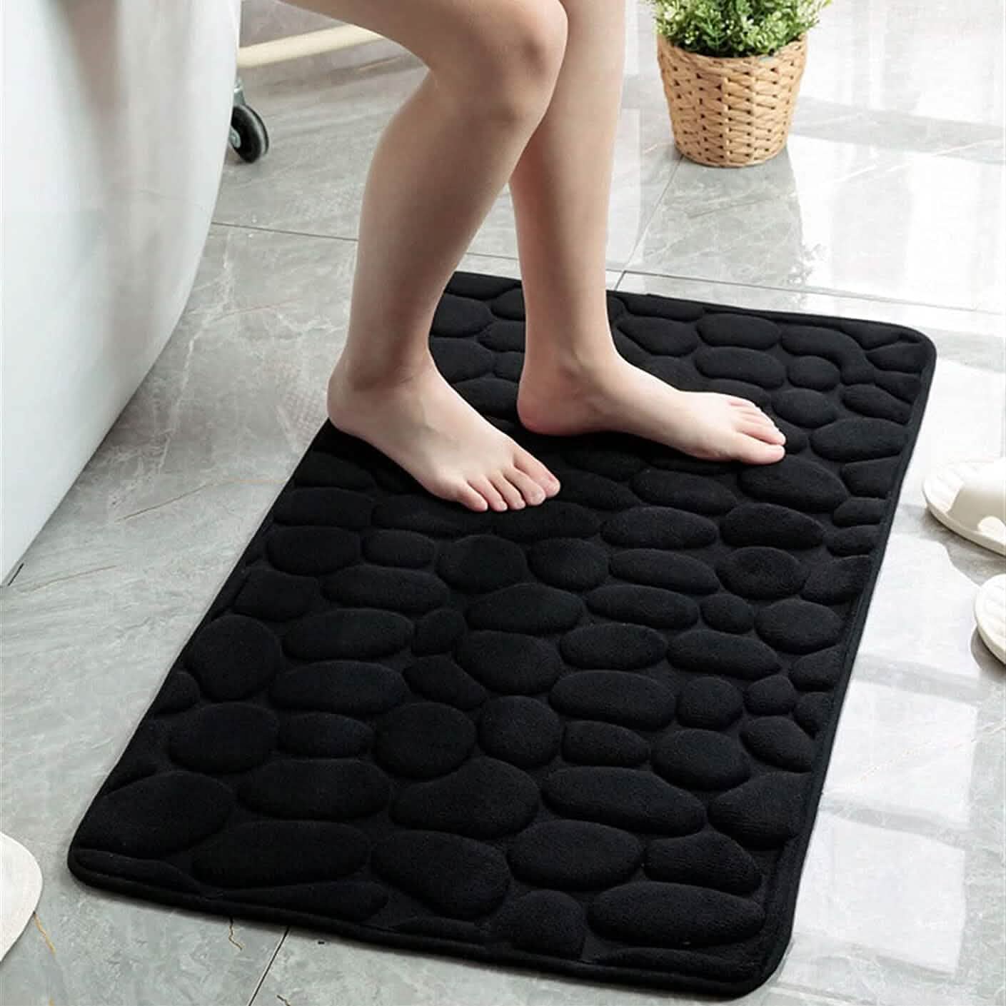 Soft Memory Foam Non Slip Cobblestone Embossing Bath Mat by DailySale