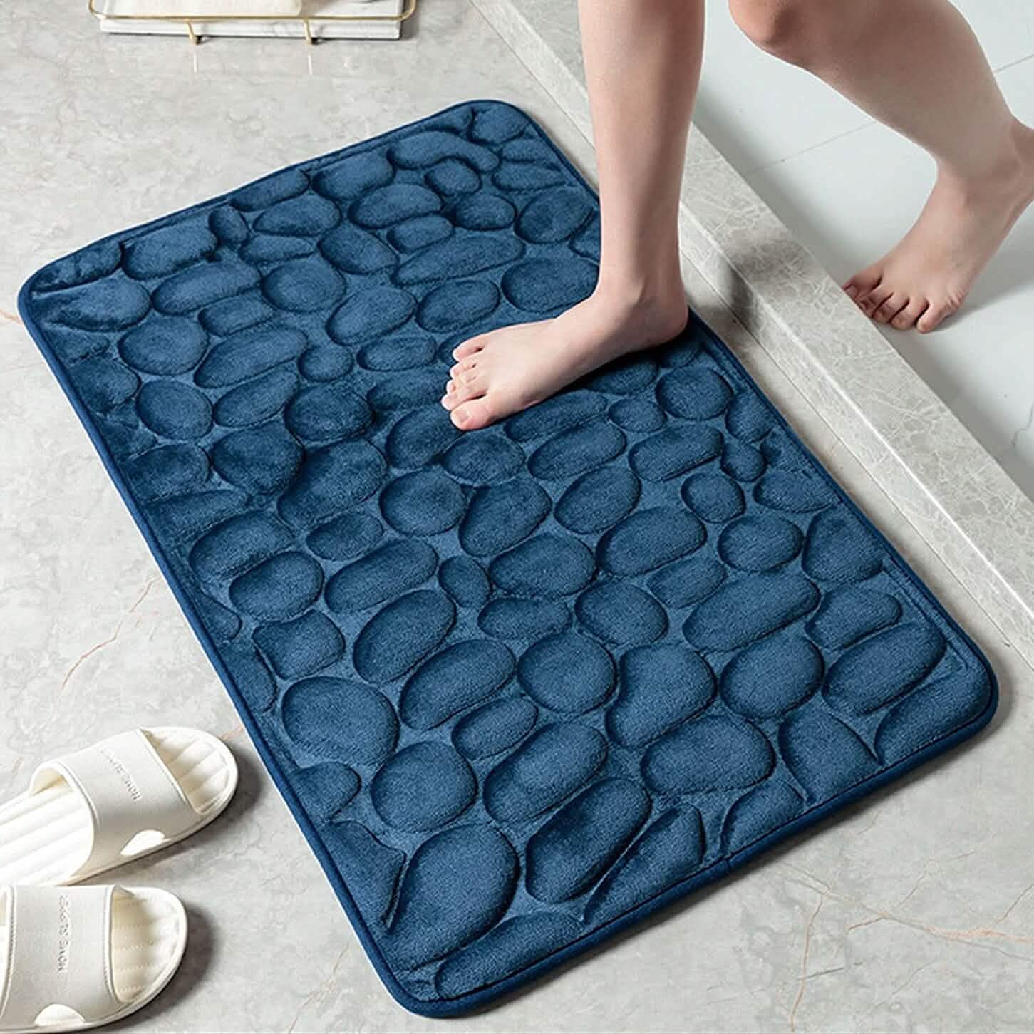 Soft Memory Foam Non Slip Cobblestone Embossing Bath Mat by DailySale