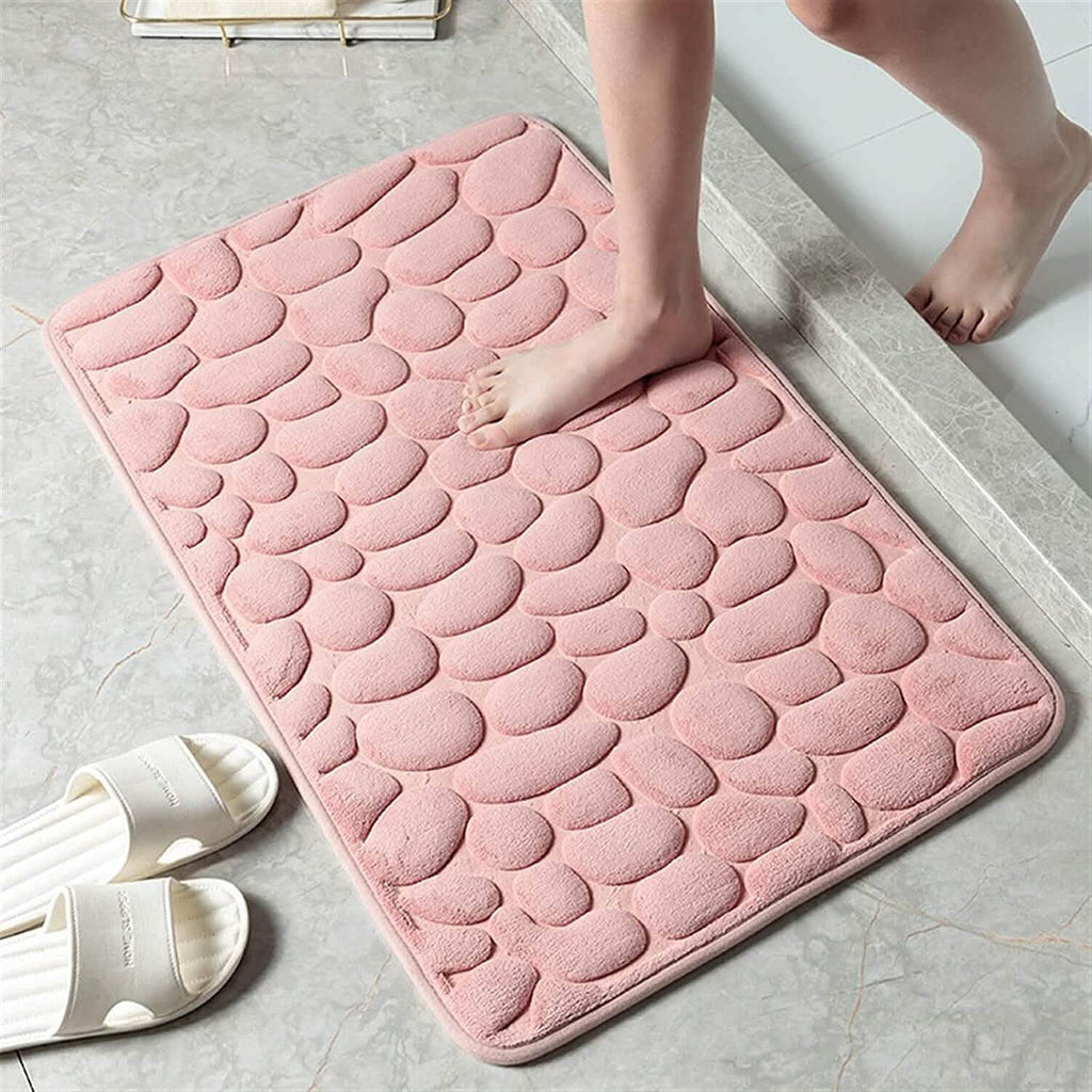 Soft Memory Foam Non Slip Cobblestone Embossing Bath Mat by DailySale