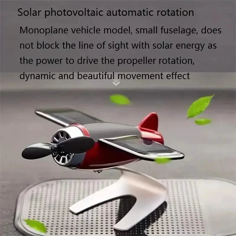 Solar Airplane Creative Car Decoration by DailySale