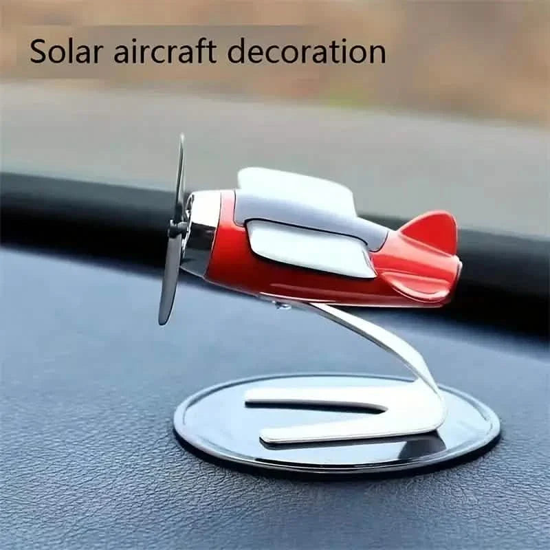 Solar Airplane Creative Car Decoration by DailySale