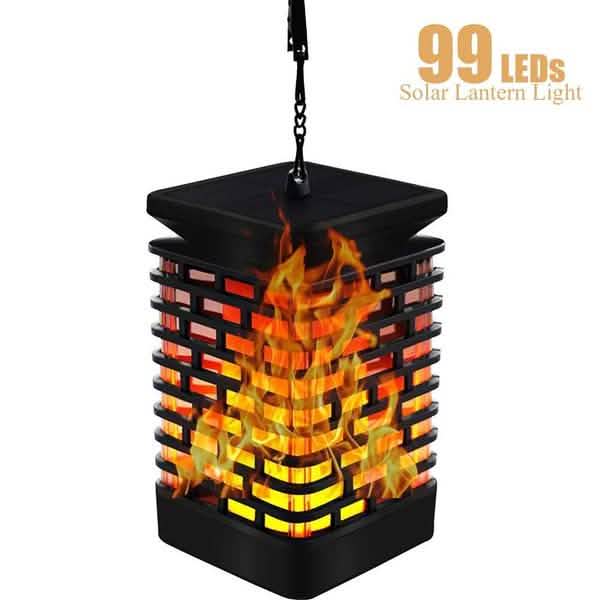 Solar Flame Hanging Lantern Lights by DailySale