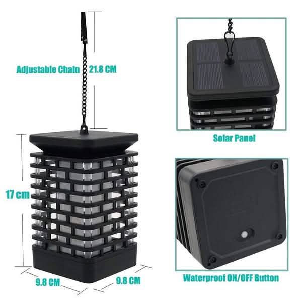 Solar Flame Hanging Lantern Lights by DailySale