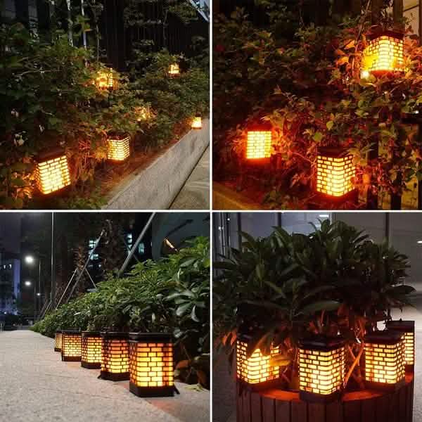 Solar Flame Hanging Lantern Lights by DailySale