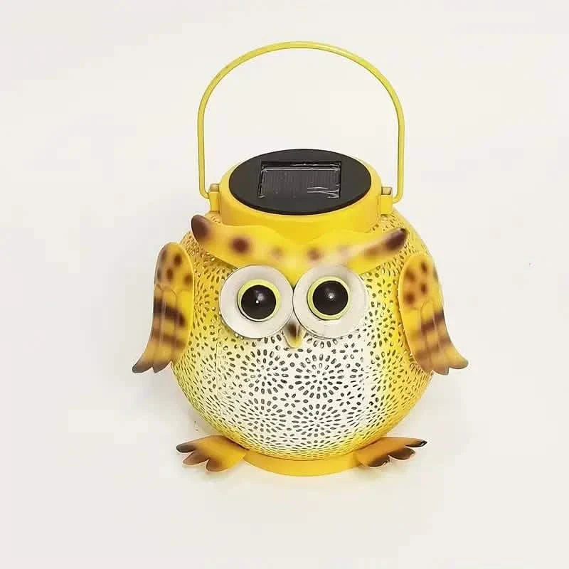 Solar Garden Hanging Light Owl Pattern by DailySale