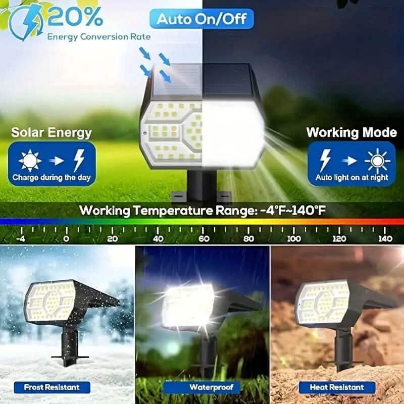 Solar Landscape Outdoor Spotlights by DailySale