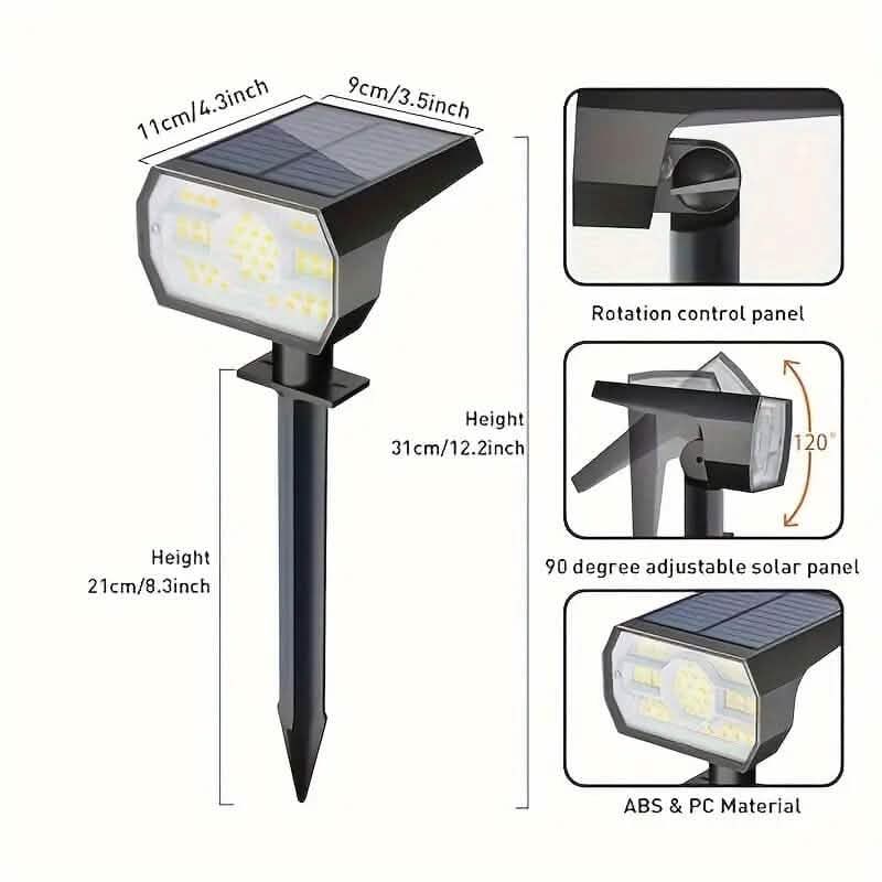 Solar Landscape Outdoor Spotlights by DailySale