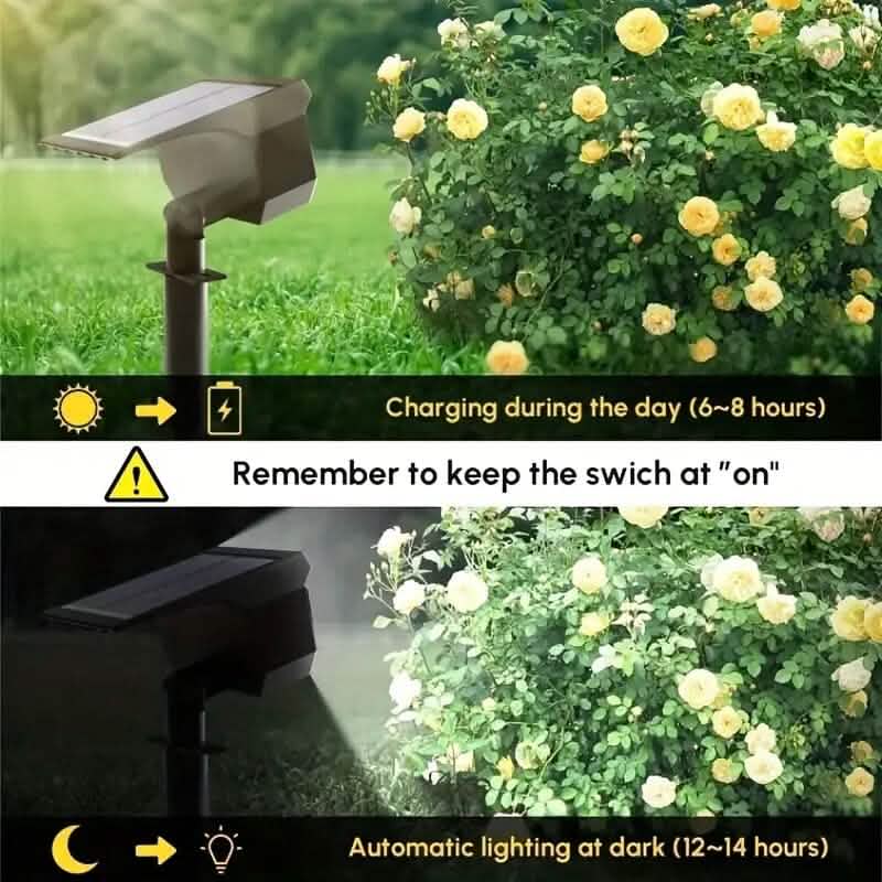 Solar Landscape Outdoor Spotlights by DailySale