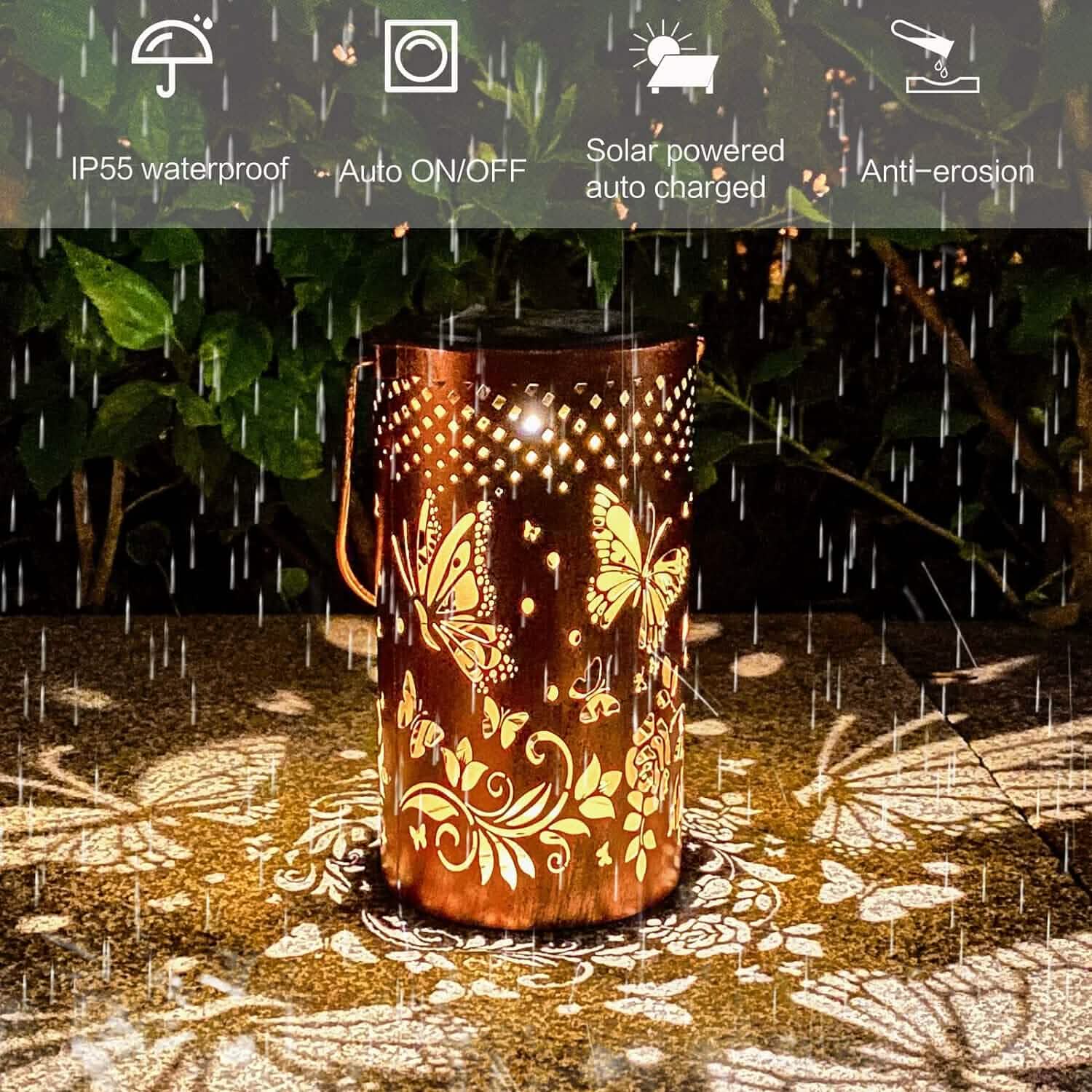 Solar Lanterns Outdoor Hanging Lantern Lights by DailySale