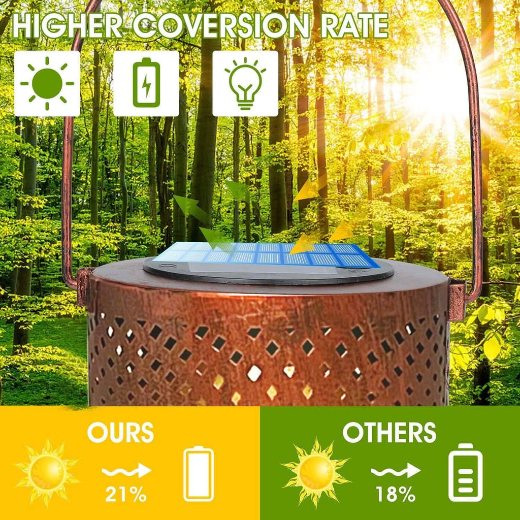 Solar Lanterns Outdoor Hanging Lantern Lights by DailySale