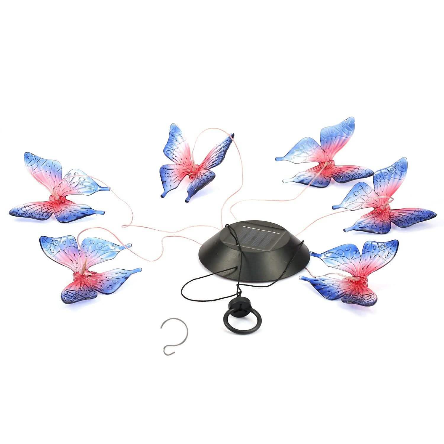 Solar LED Butterfly Wind Chimes by DailySale