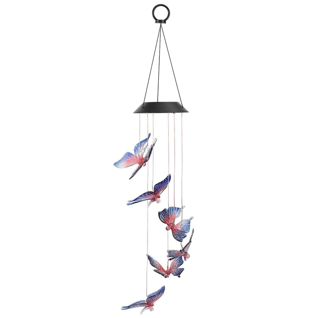 Solar LED Butterfly Wind Chimes by DailySale