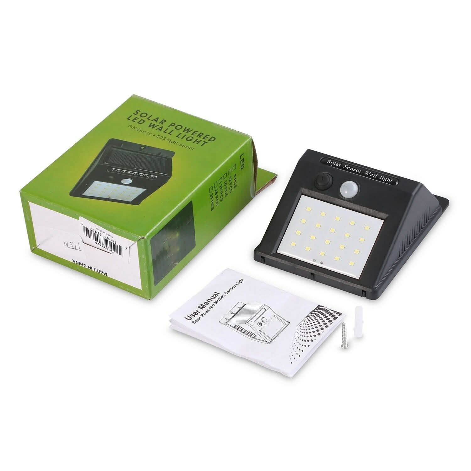 Solar Light 20 LEDs Outdoor PIR by DailySale