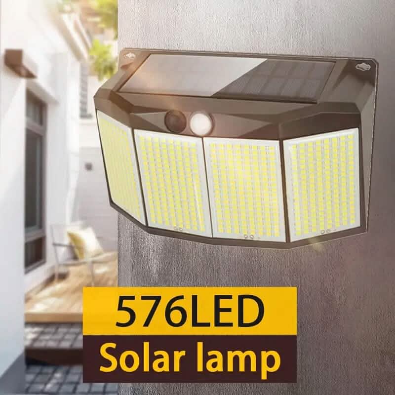 Solar Lights Outdoor 576 LED with Lights Reflector and 3 Lighting Modes by DailySale