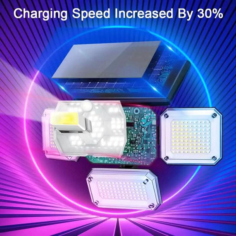 Solar Outdoor Lights 333 LEDs Motion Sensor Lights 4 Heads by DailySale