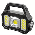Solar Portable Flashlight & Handheld Searchlight with Side Lights by DailySale