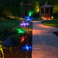 Solar Powered Dragonfly Lights Wind Chimes by DailySale