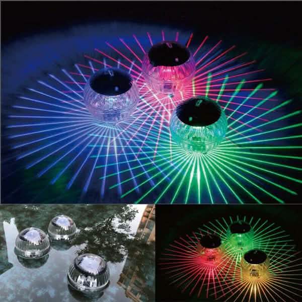 Solar Powered Floating Pond Light Garden Swimming Pool Color Changing LED Lamp by DailySale