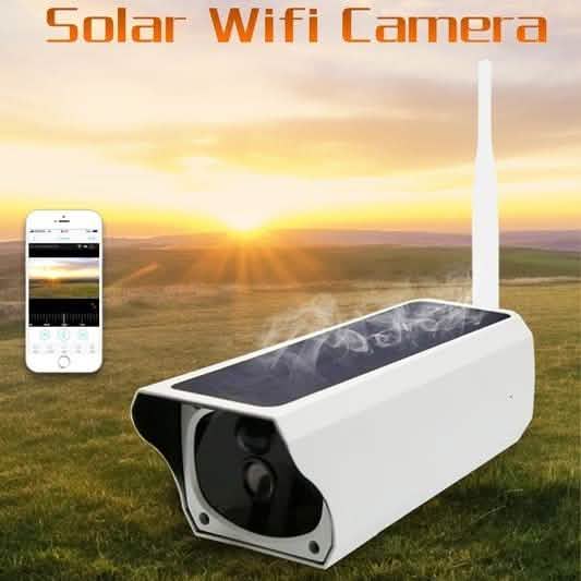 Solar Powered IP Camera with Rechargable Batteries HD 1080p Loop Recording by DailySale