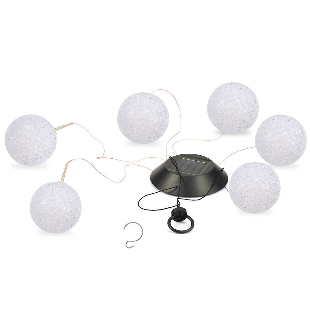 Solar Powered LED Ball Wind Chimes - Color Changing LED String Light by DailySale