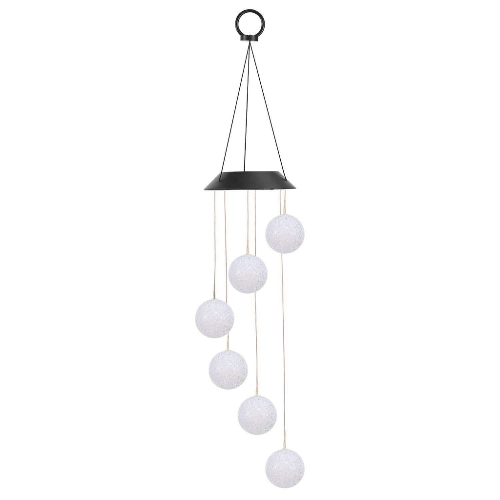 Solar Powered LED Ball Wind Chimes - Color Changing LED String Light by DailySale
