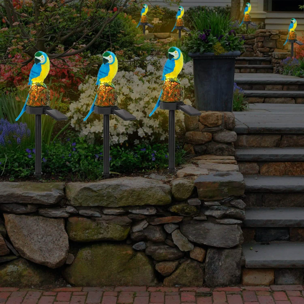 Solar Powered Parrot Garden Light IP65 Waterproof LED by DailySale