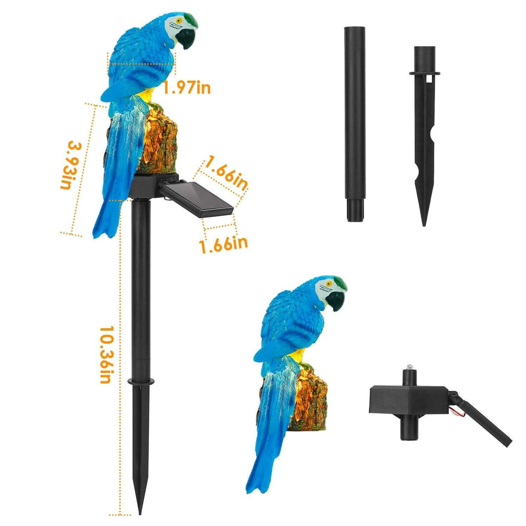 Solar Powered Parrot Garden Light IP65 Waterproof LED by DailySale