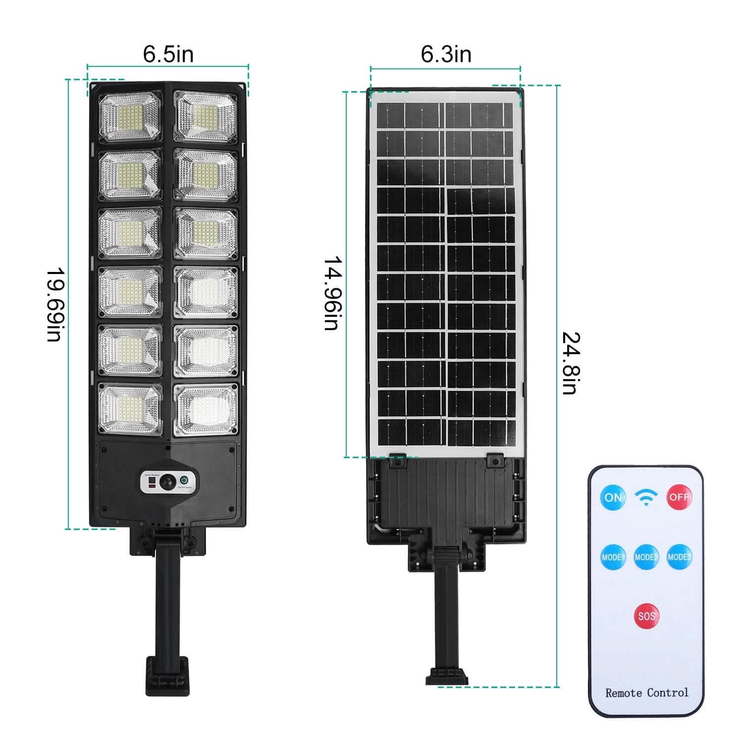 Solar Powered Wall Light Beads PIR Motion Sensor by DailySale