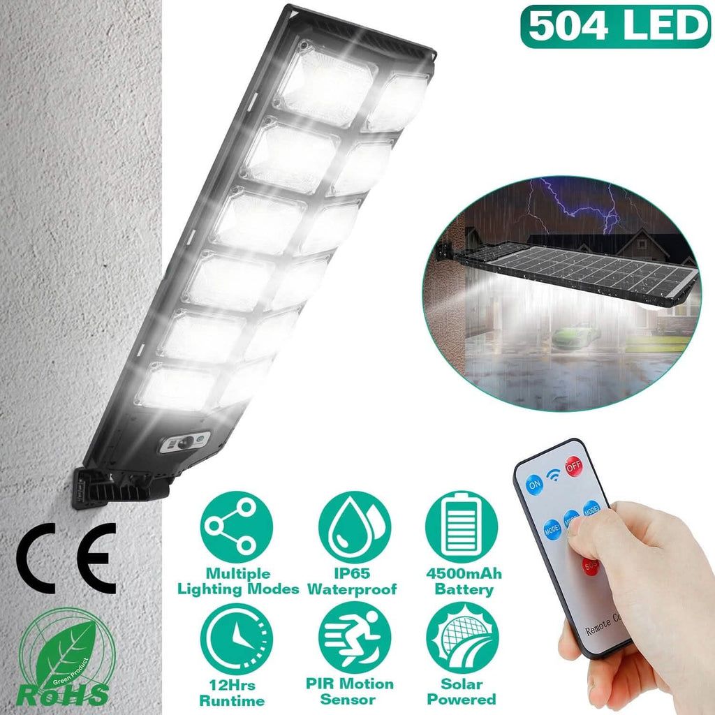 Solar Powered Wall Light Beads PIR Motion Sensor by DailySale