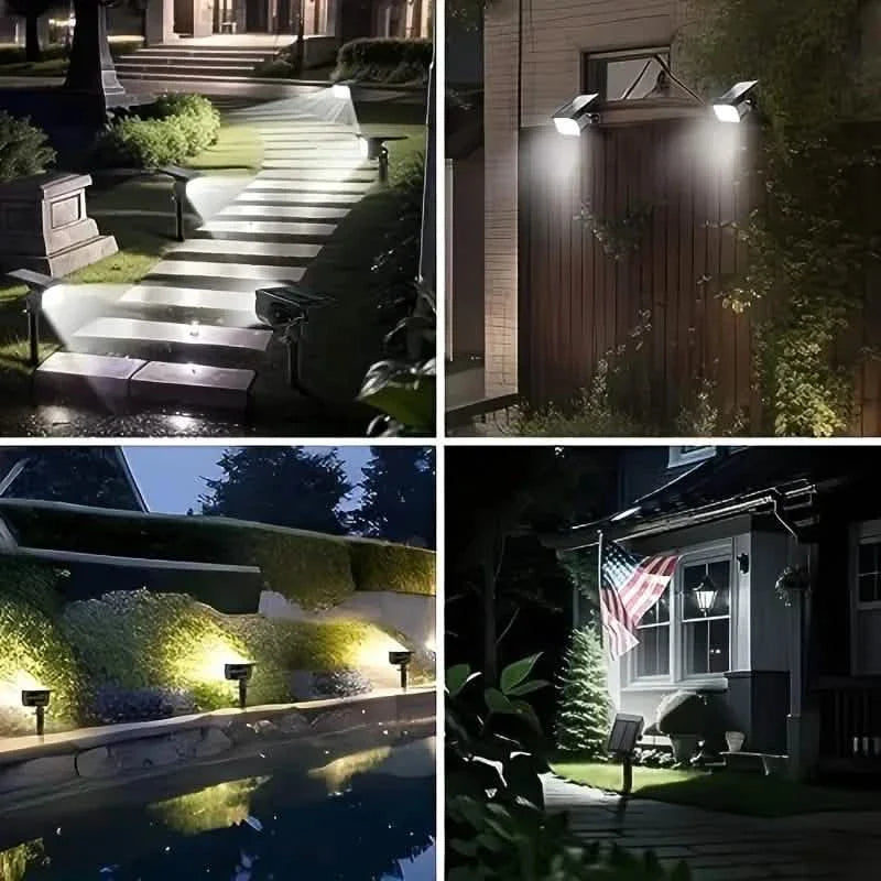 Solar Spot Lights and Solar Motion Sensor Spotlights by DailySale