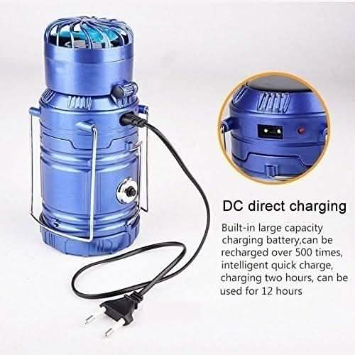 Solar USB Charging Tent Light + Fan by DailySale