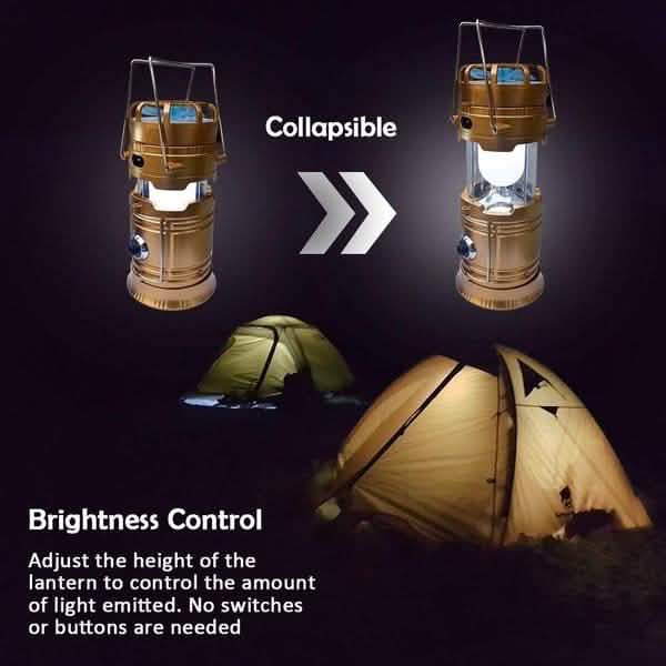 Solar USB Charging Tent Light + Fan by DailySale