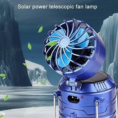 Solar USB Charging Tent Light + Fan by DailySale