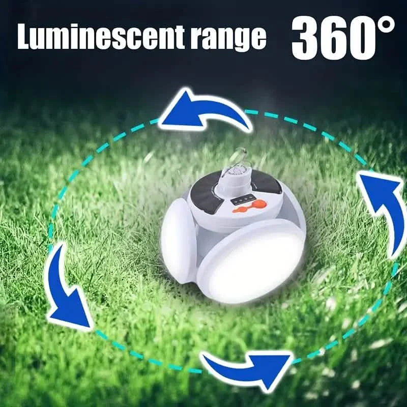 Solar USB Rechargeable LED Bulb Lights With Power Display by DailySale