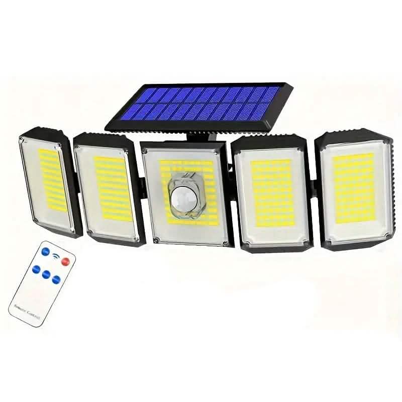 Solar Wall Light with 5 Adjustable Angle Heads by DailySale