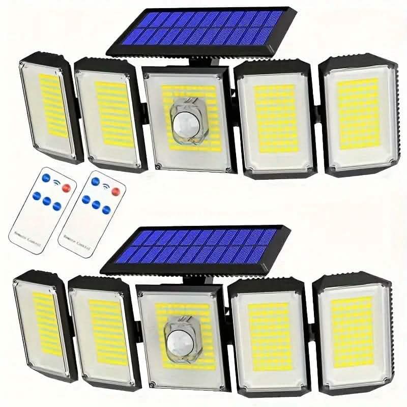 Solar Wall Light with 5 Adjustable Angle Heads by DailySale