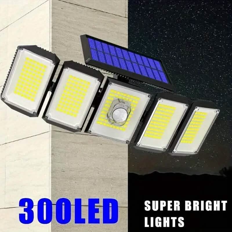 Solar Wall Light with 5 Adjustable Angle Heads by DailySale